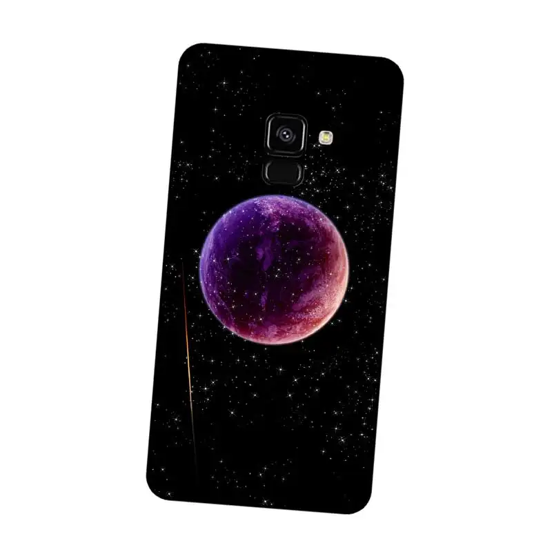 N401 Space Planet Stars Black Silicone Case Cover For Samsung Galaxy J2 J3 J4 J5 J6 J7 J8 Pro Plus Prime 2018 2017 |