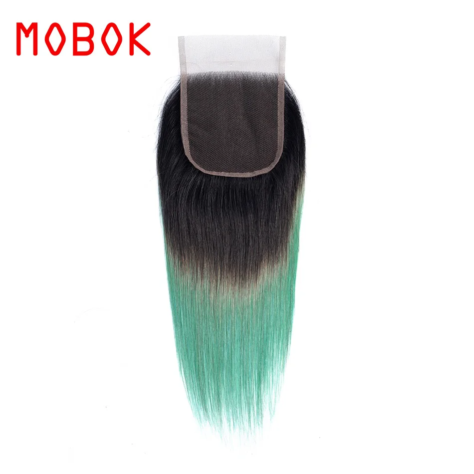 Бразильская прямая кружевная застежка moбок предварительно цветная не Реми 4*4 10 16