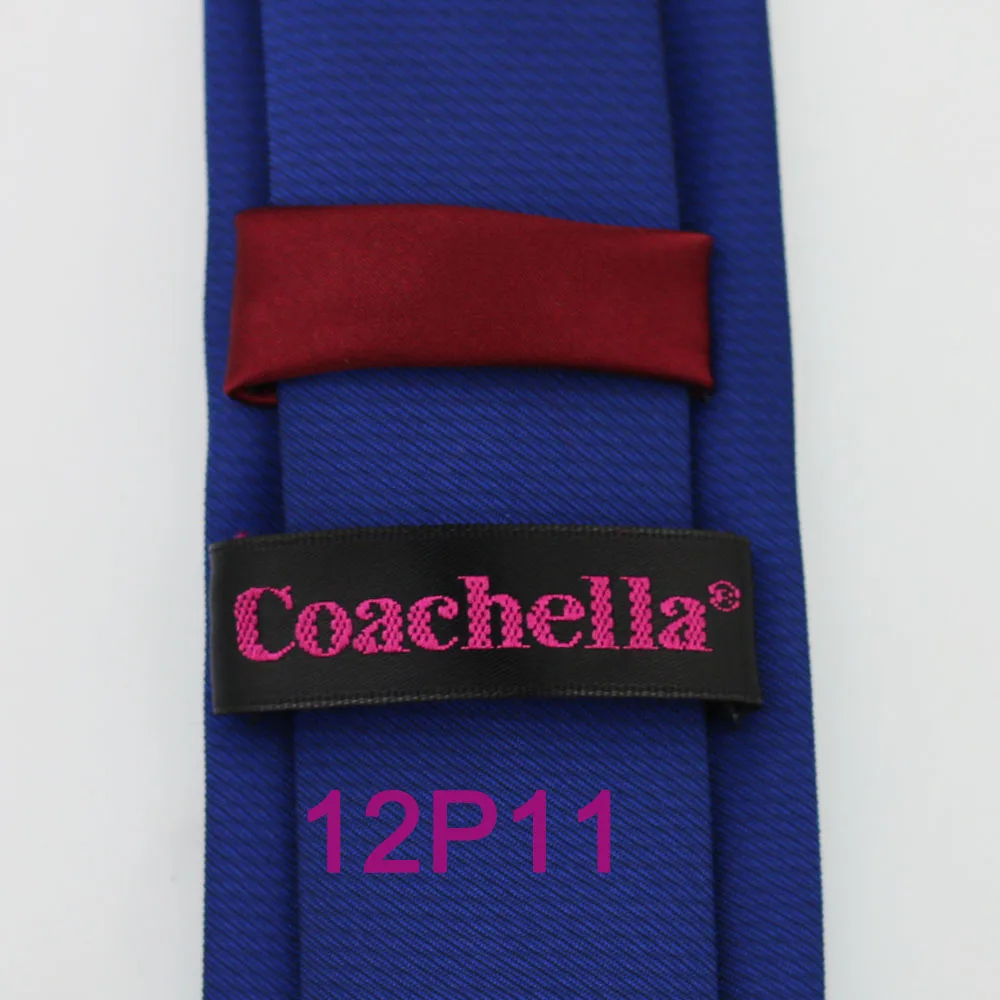 Новинка 2015 года галстуки YIBEI Coachella для мужчин бордовый узел контрастное