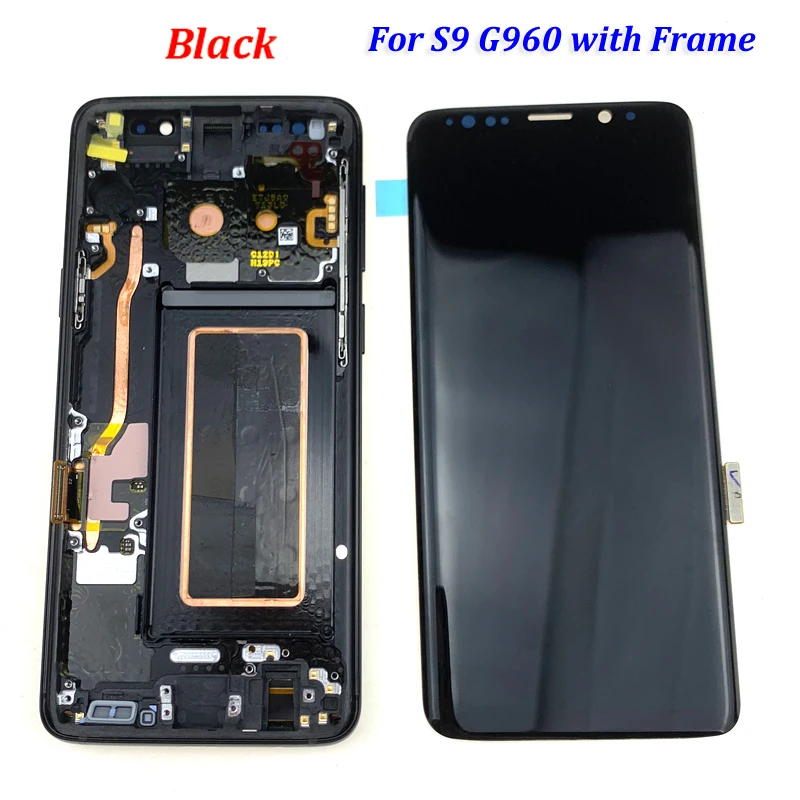 ЖК-дисплей с рамкой для SAMSUNG Galaxy S9 дисплей S9+ Plus G960 G965 сенсорный экран дигитайзер с инструментами 1 шт