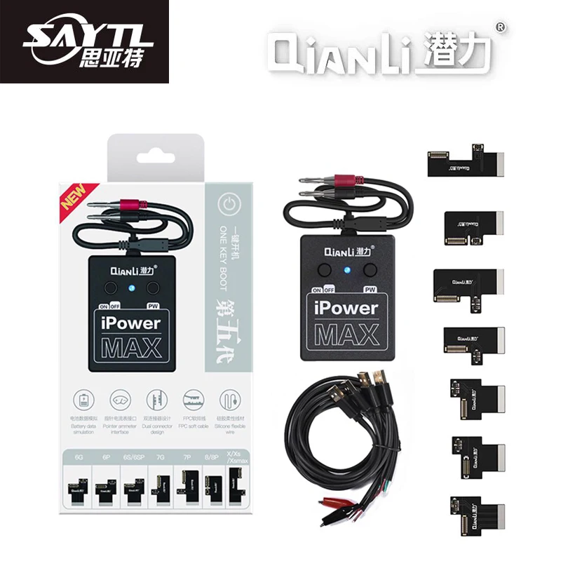 QIANLI питания i power MAX Pro power Лучшая зарядка открытая линия для IPHONE XSMAX XS X 8P 8G 7P 7G 6SP 6S 6P 6G открывающиеся проволоки для сидений