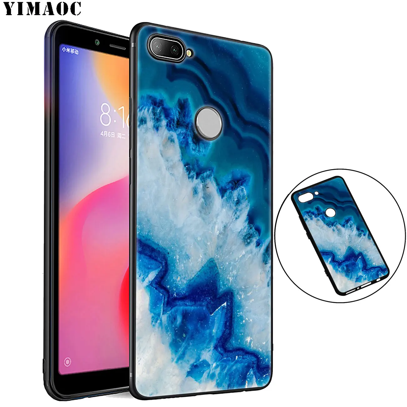 Мягкий силиконовый чехол YIMAOC с мраморной текстурой для Xiaomi Redmi K30 K20 Note 8 8T 7 5 6 Pro Mi