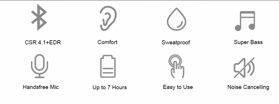 ALANGDUO G7 Plus Спортивный Bluetooth-наушник для ушей Беспроводные наушники V4.1 Гарнитура 3bluetooth наушники наушники беспроводные