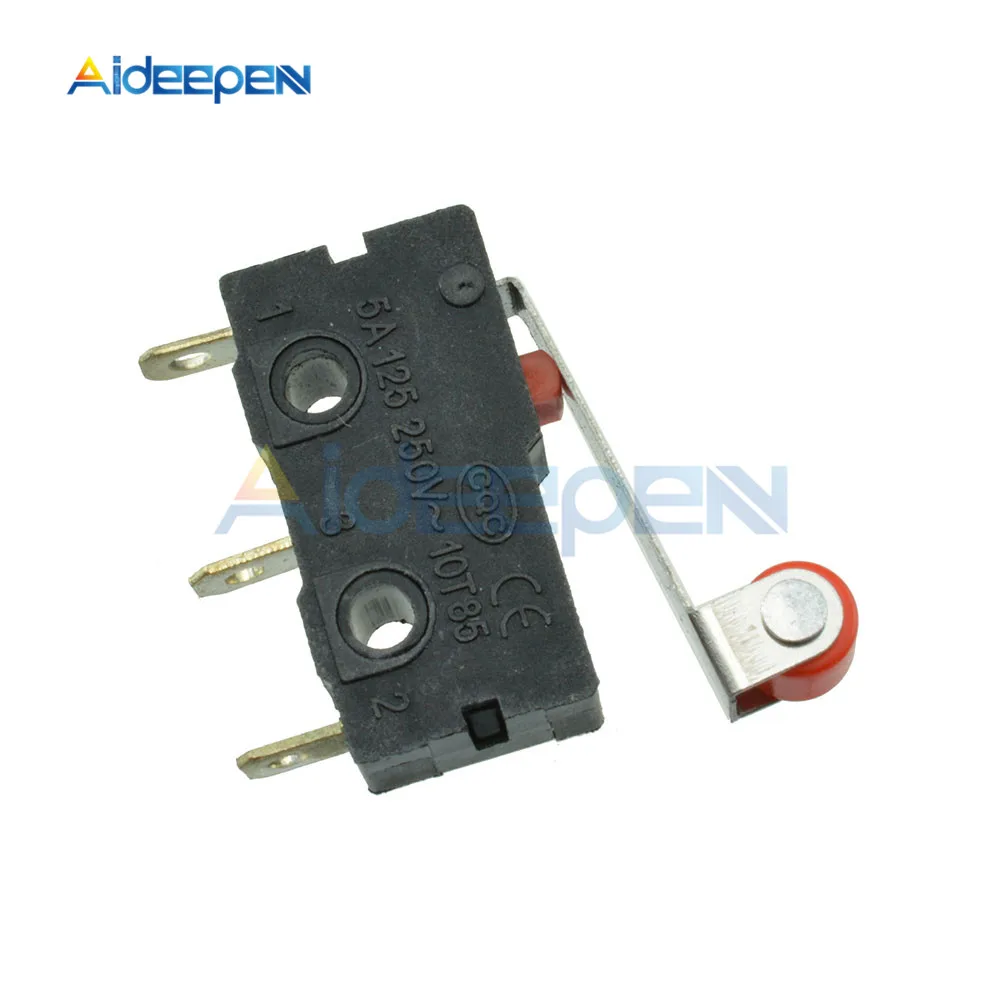 10 шт. KW12 3 микро переключатель роликовый рычаг рычага нормально открытый