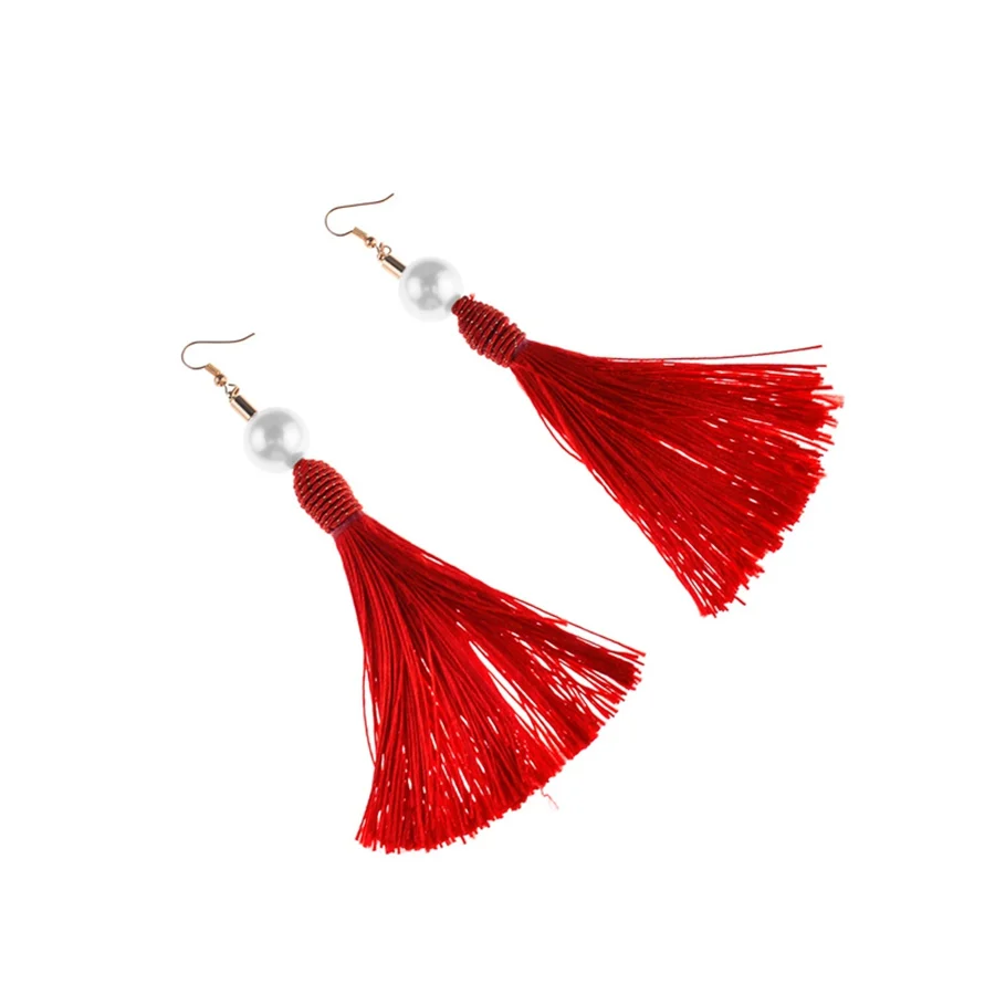 Новинка 2019 года Народный-на заказ Винтаж преувеличены серьги с кисточками для