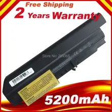 HSW 5200mAh 6cells new replacement laptop Battery For IBM Lenovo ThinkPad T61 T61p R61 R61i T61u R400 t400 6 cells bateria akku