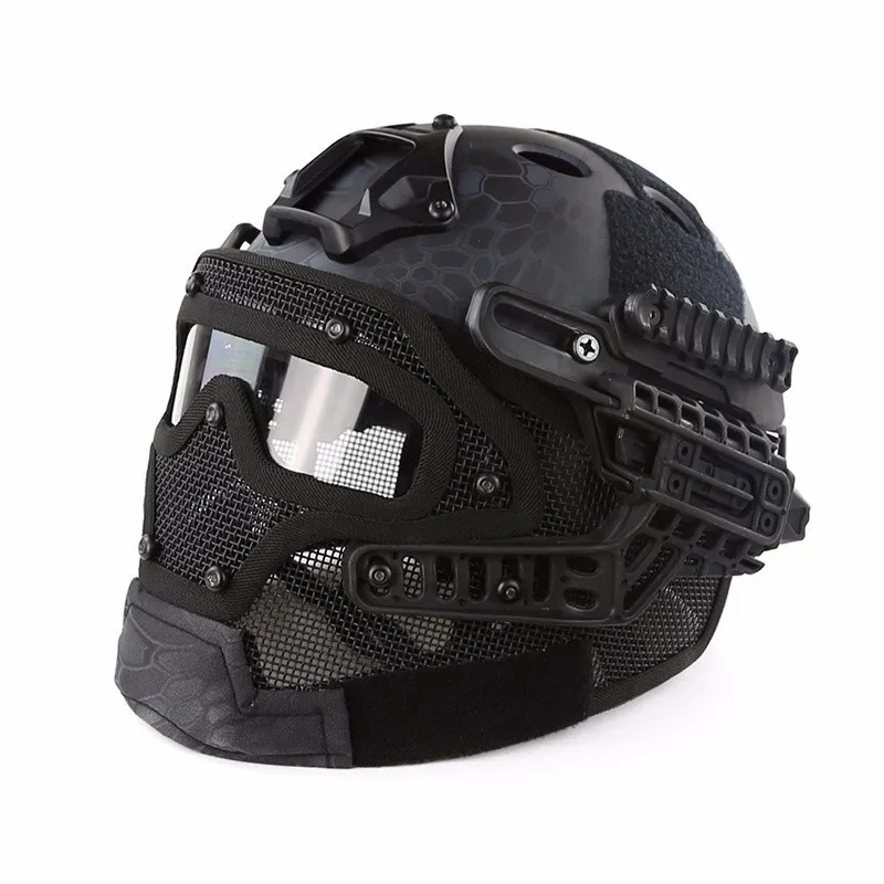 SINAIRSOFT, тактический шлем, новая система G4, ABS, полная маска для лица, с Goggle, для военного страйкбола, пейнтбола, армии, Быстрый Шлем