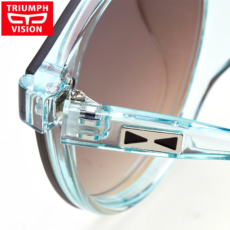 

TRIUMPH VISION Vintage Male Round Sunglasses Men Luxury Brand Mirror Round Sun Glasses For Men Retro Shades Oculos UV400 HD