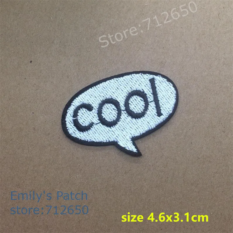 Новое поступление Oops Cool с вами OMG HEY Booya Oh Yeah Blah вышитые железные на значках нашивки Популярные Аппликации - Цвет: style 11