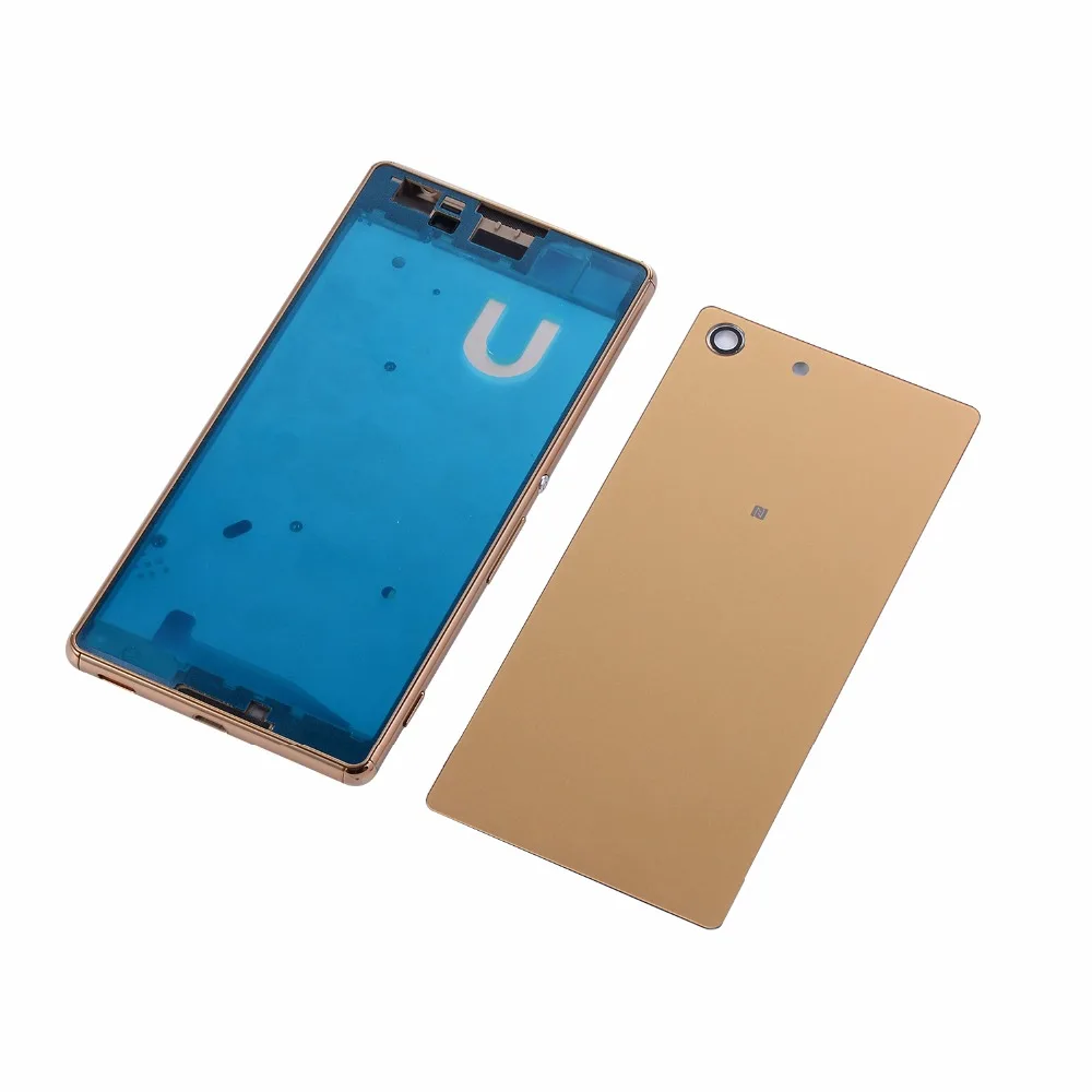 Чехол корпуса для sony Xperia M5 E5603 E5633 и M5 двойной корпус средняя рамка+ батарея стекло задняя крышка