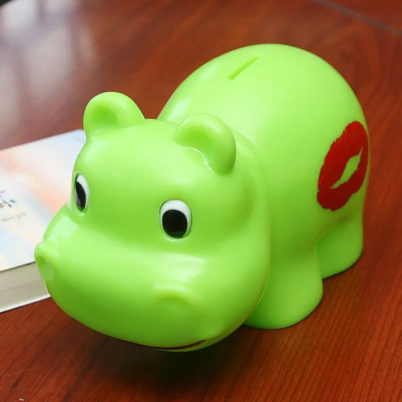 Мультяшные коробочки для денег в форме бегемота детские игрушки подарок на день рождения домашний декор
