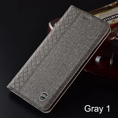 gray 1 Чехол для Xiaomi mi 9 8 mi 8 Pro mi 9 SE Клетчатый Стиль Холст узор кожаный флип-чехол для Xiaomi mi 6 mi 6 чехол s Coque - Цвет: gray 1
