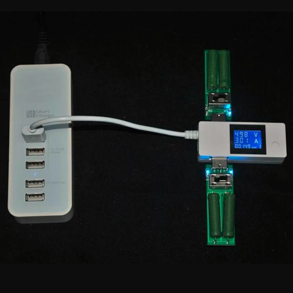 Светодиодный детектор напряжения и тока USB тестер емкости батареи цифровой индикатор