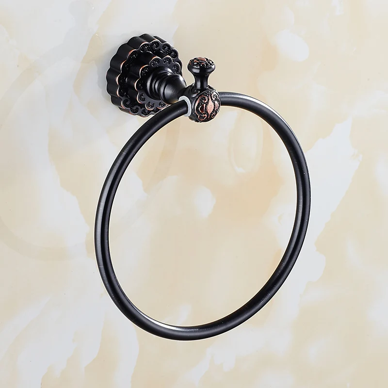 Античный латунный настенный держатель для полотенец MTTUZK с резьбой уникальный