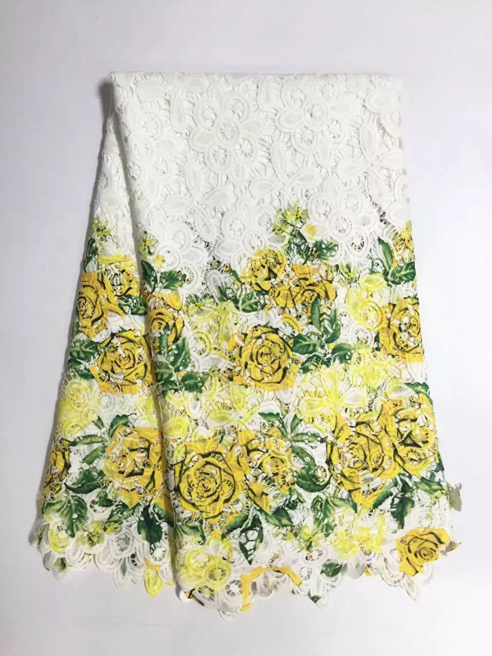 Latest nigerian laces 2017 african lace fabric with beads High quality french stones guipure | Дом и сад