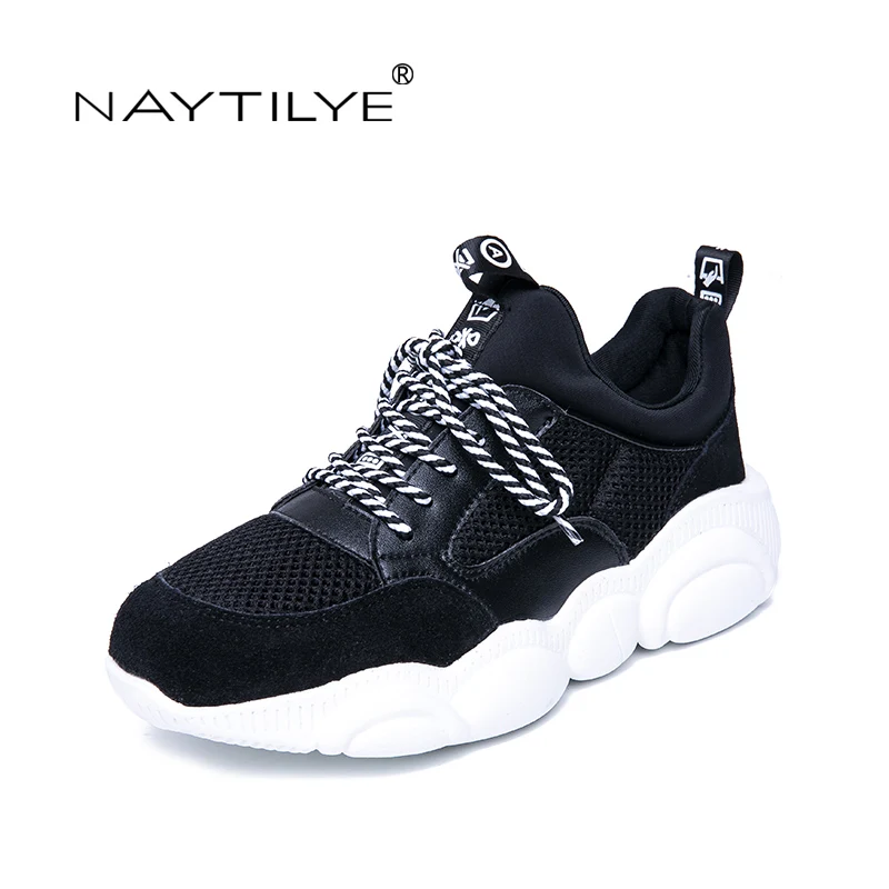 NAYTILYE 2019 New Women's Shoes Casual Round Toe Platform Sports Spring/Autumn woman shoes Size 35-40 Free shipping | Обувь
