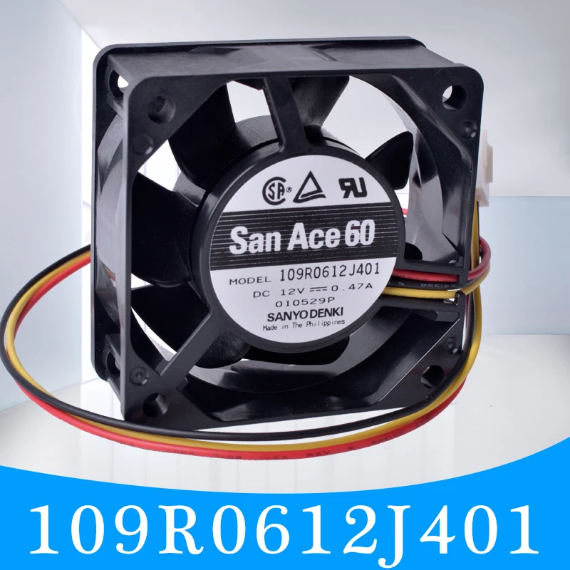 109R0612J401 60 мм вентилятор 6025 60x60x25 12 в 0 47 А двойной шарикоподшипник большой объем