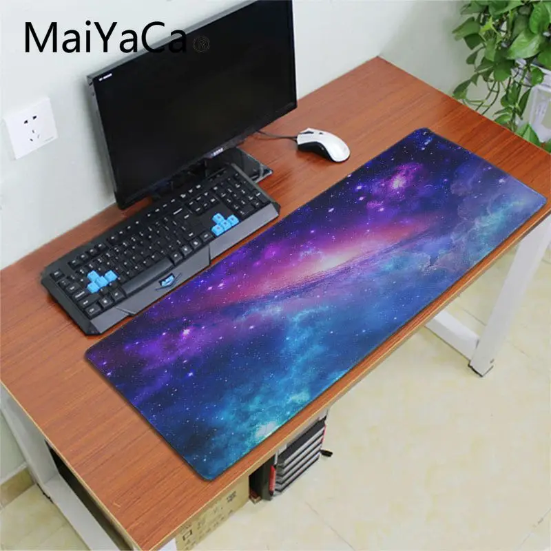 MaiYaCa Galaxy Красочные звездное небо неповторимый Настольный коврик игровой для мыши