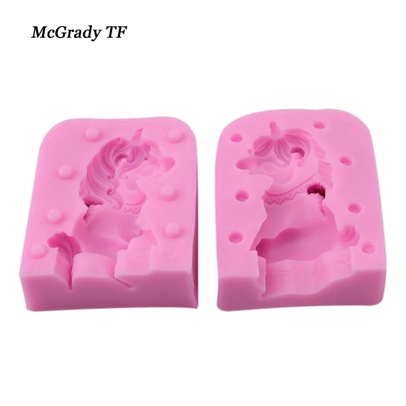 2 шт./компл. 3D Единорог Форма шоколад из силиконовой формы Fondant(сахарная) Мыло конфетный торт Сезон: Осень формы Кухня инструменты для украшения выпечки, торта