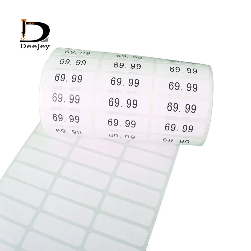 1x3 см пользовательские печатные ценники наклейки цена на одежду маленькая