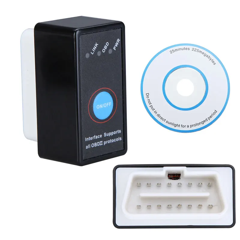 Автомобильный детектор ELM327 Mini V2.1 OBD2 кодовый сканер Bluetooth Диагностика интерфейса-инструмент авто автомобиль умный сканирующий инструмент считыватель кодов