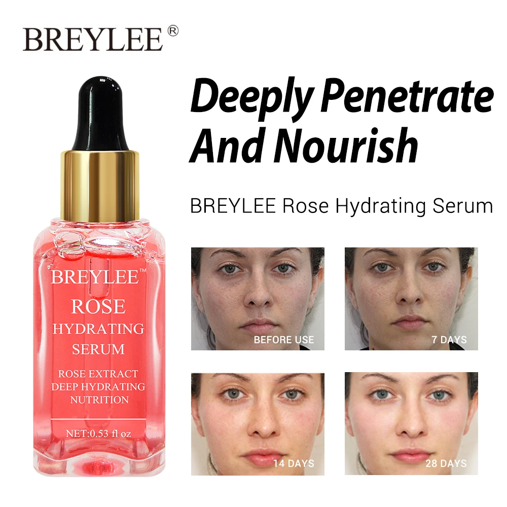 BREYLEE Serum Series Hyaluronic Acid Rose Nourishing Vitamin C Whitening 24k Gold Firming Soothing Repair Face Care Essence 1pcs | Красота и