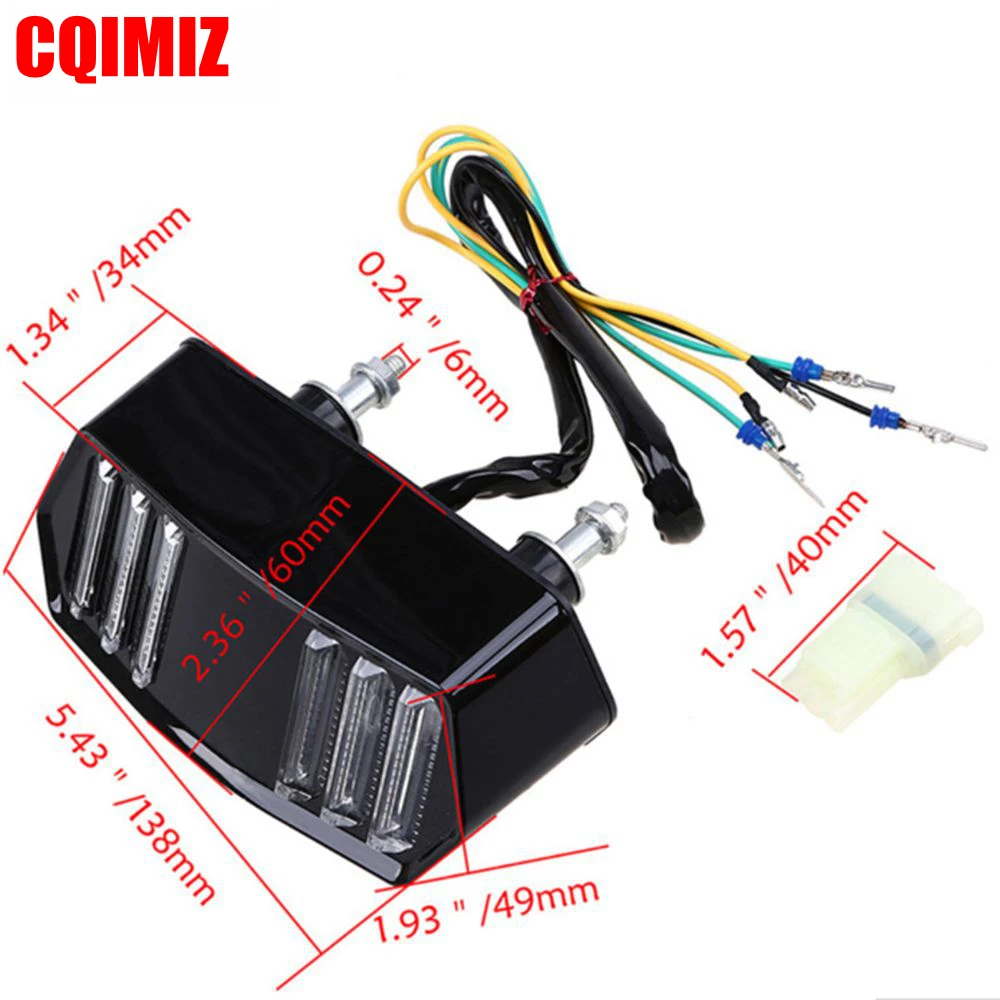 Стоп-сигнал для мотоцикла поворотный сигнал встроенный СВЕТОДИОДНЫЙ