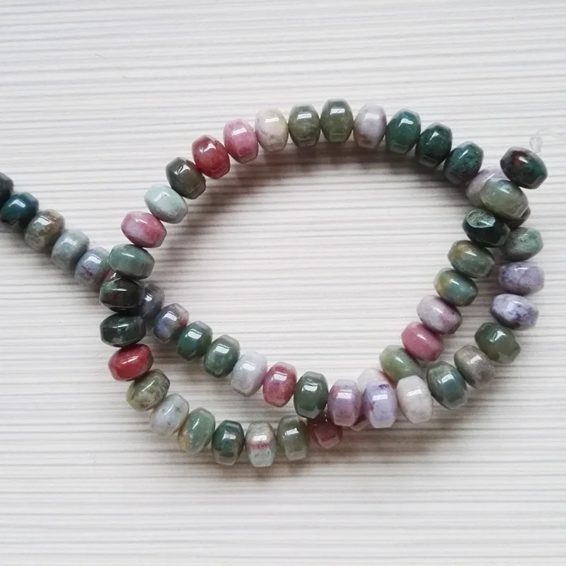 

Оптовая продажа, бисер, натуральный индийский оникс, бисер 6х9 мм, бесплатная доставка, модные шарики для самодельные Украшения, Аксессуары 50...