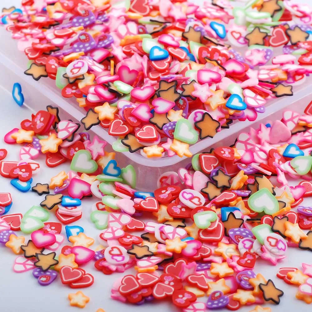 

10000Pcs Christmas series Fruit Animal Flowers Nail Art 3d Slices Polymer Clay Set Gel Nails Decoration manual accessories