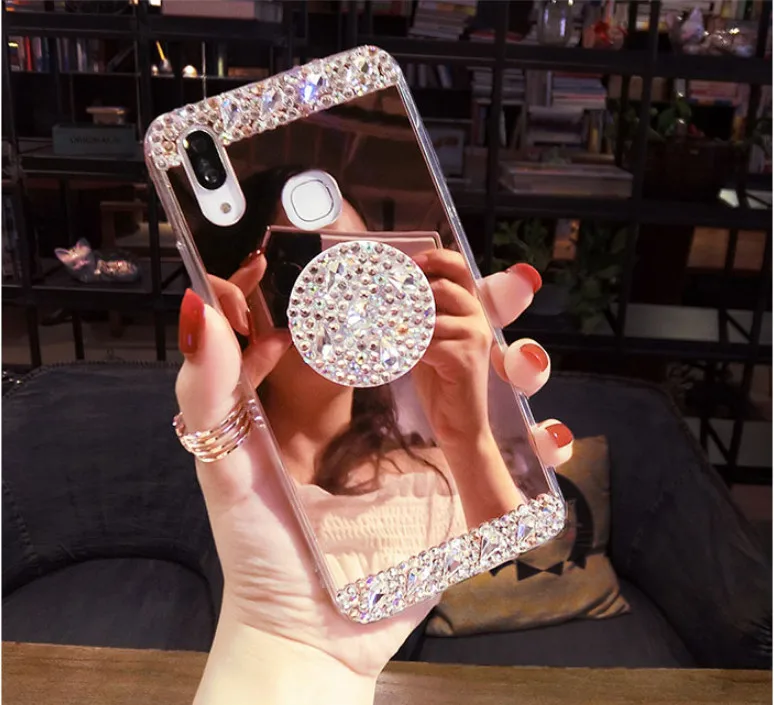 Зеркальный чехол с подставкой для Huawei P40 P20 P30 PLUS LiTE Mate10 20 30 Pro Lite|Бамперы| |