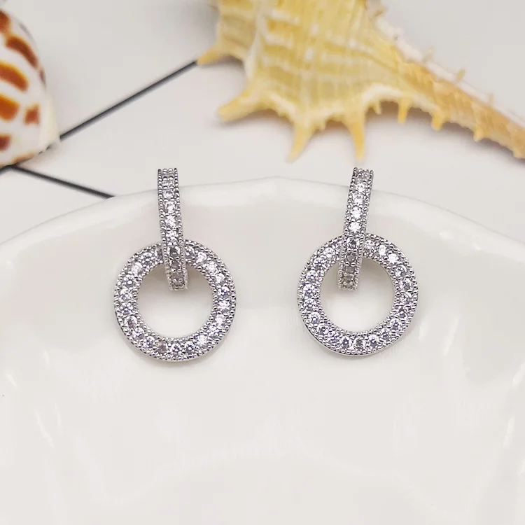 Женские Ювелирные изделия корейские OL однотонные серьги-гвоздики из