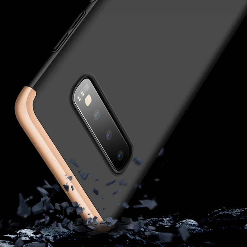 Роскошный чехол 3 в 1 для Samsung S10 Plus S10e жесткий матовый телефона Galaxy S10E Lite Защитные