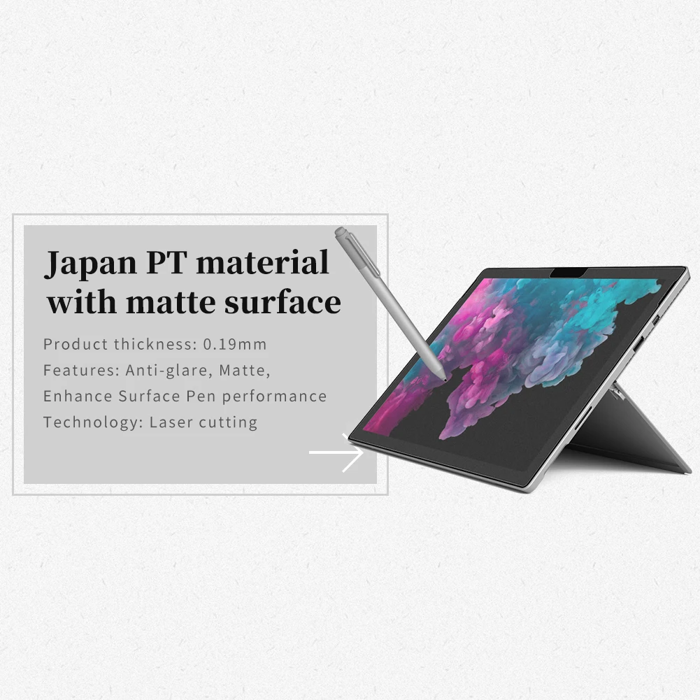 Nillkin бумажный протектор экрана для Surface Pro 6 и Surface Pro 5/Surface Pro 7 матовая бумажная текстура эскиз пленка