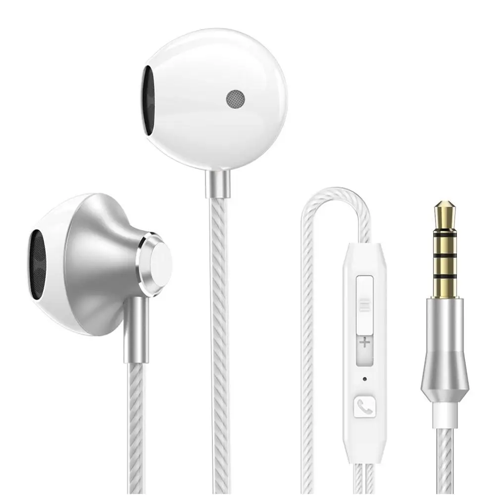 Наушники SIMVICT HD Sound Bass гарнитура микрофон и пульт дистанционного управления Совместимость iPhone 6s/6 Plus/5s/5c/5 iPad все 3,5 мм jack вкладыши - Цвет: white
