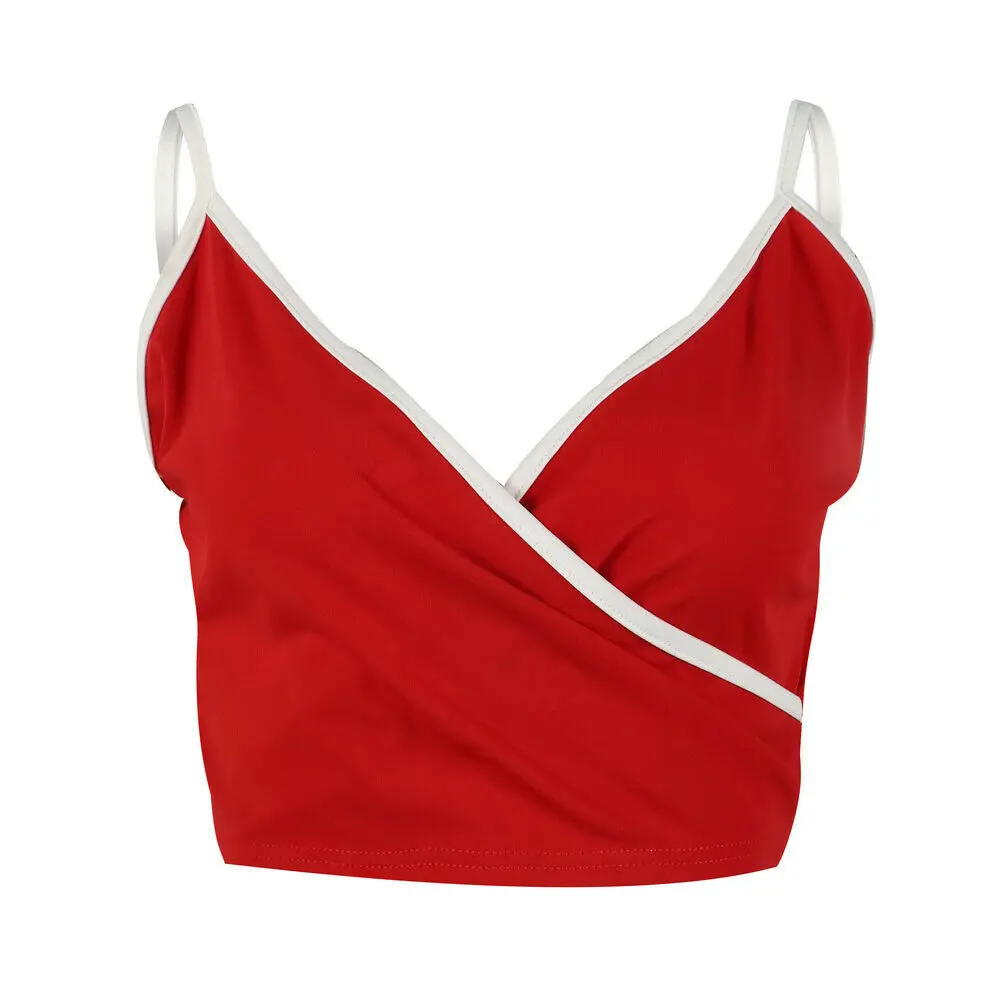 Женский спортивный костюм из 2 предметов короткий топ и шорты с V образным