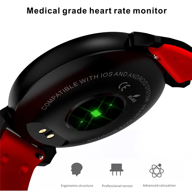 Interpad K2 IP68 профессиональный водонепроницаемый фитнес Браслет Смарт Fitbit Bluetooth часы