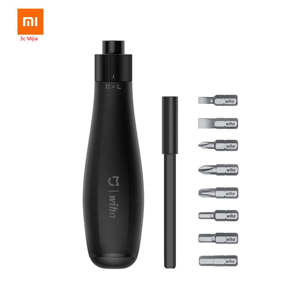 Новейший Xiaomi Youpin Wiha отвертка 8 в 1 трещотка отвертка бытовой отвертка инструмент для ремонта S2 легированная сталь