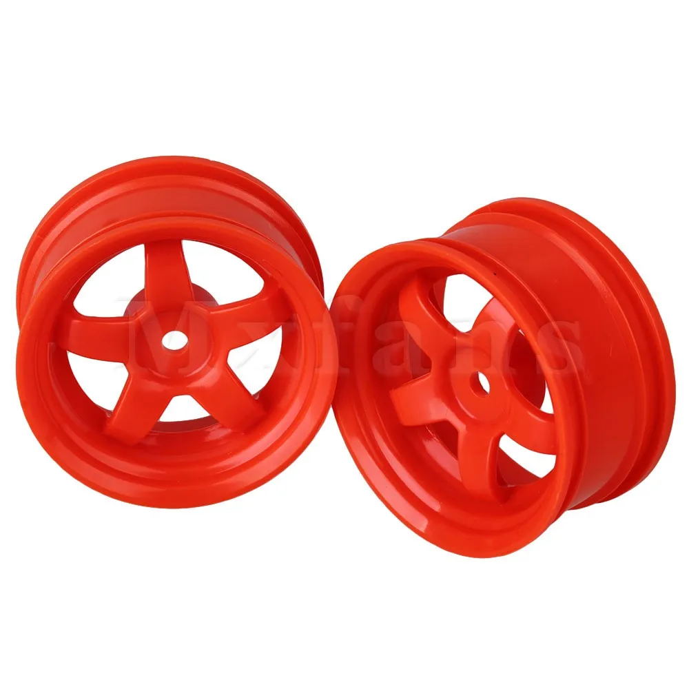 Mxfans 4x RC1:10 пластиковый обод колеса Star с отверстиями 12 мм черный цвет|plastic car rims|wheel hex