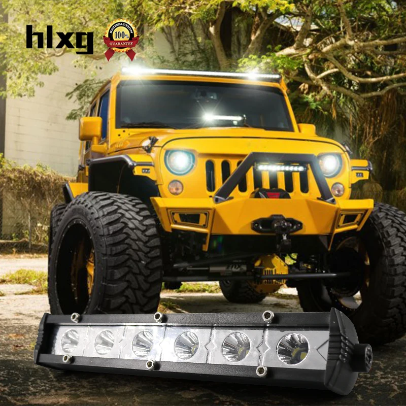 Hlxg 2шт Мини светодиодный светильник бар для внедорожника Ford Jeep 4x4 4WD Atv УАЗ