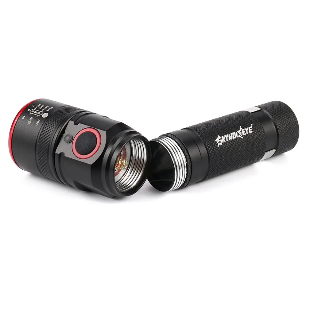 T122 телескопический портативный мощный практичный тактический светодиодный