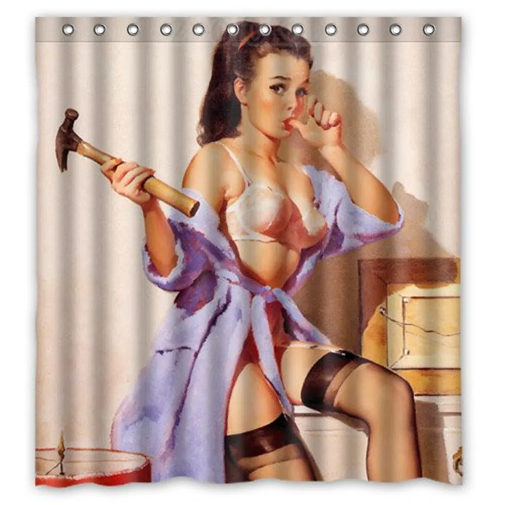 Сексуальная Pin-up Женская Персонализированная Водонепроницаемая полиэфирная
