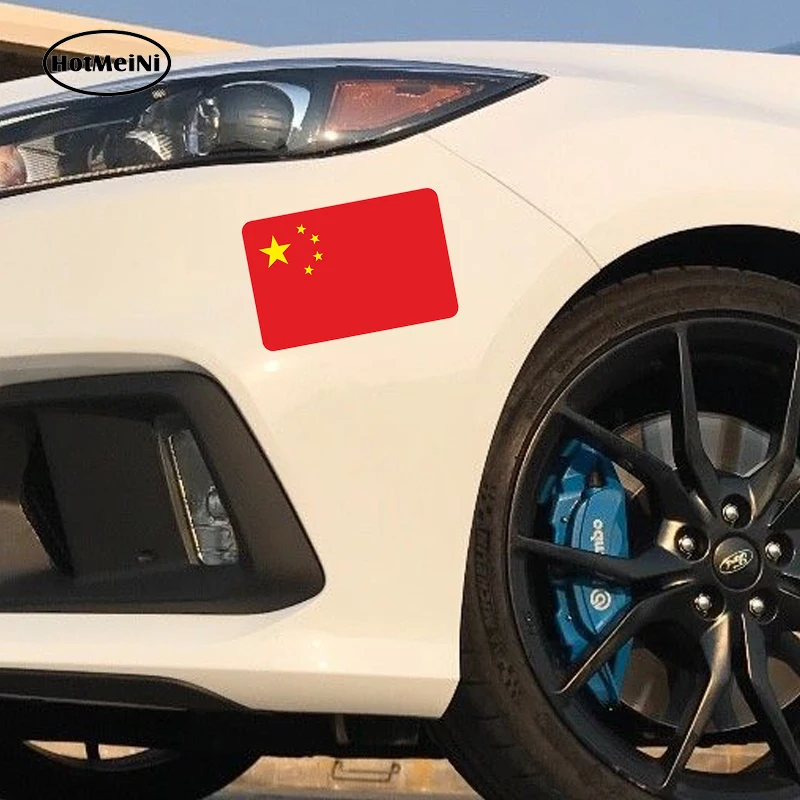 HotMeiNi 13 см x 9 1 автомобильный Стайлинг наклейка на автомобиль китайский флаг