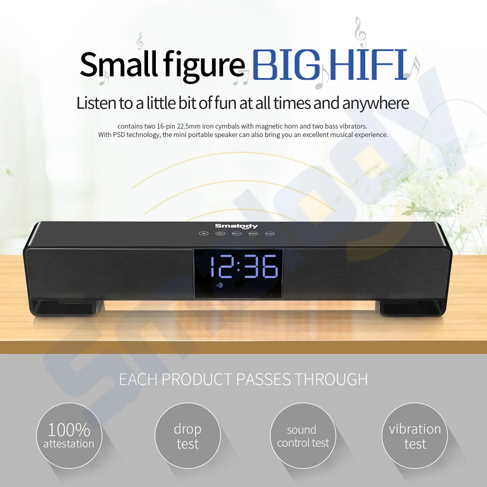 Беспроводная Bluetooth 4 2 колонка звуковая панель стереоколонка мощный ТВ домашний