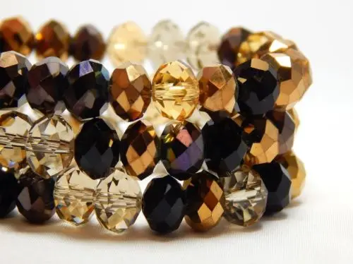 4*3 мм 135 шт. Bijoux (украшения своими руками) Кристальные шарики Rondelle ограненные