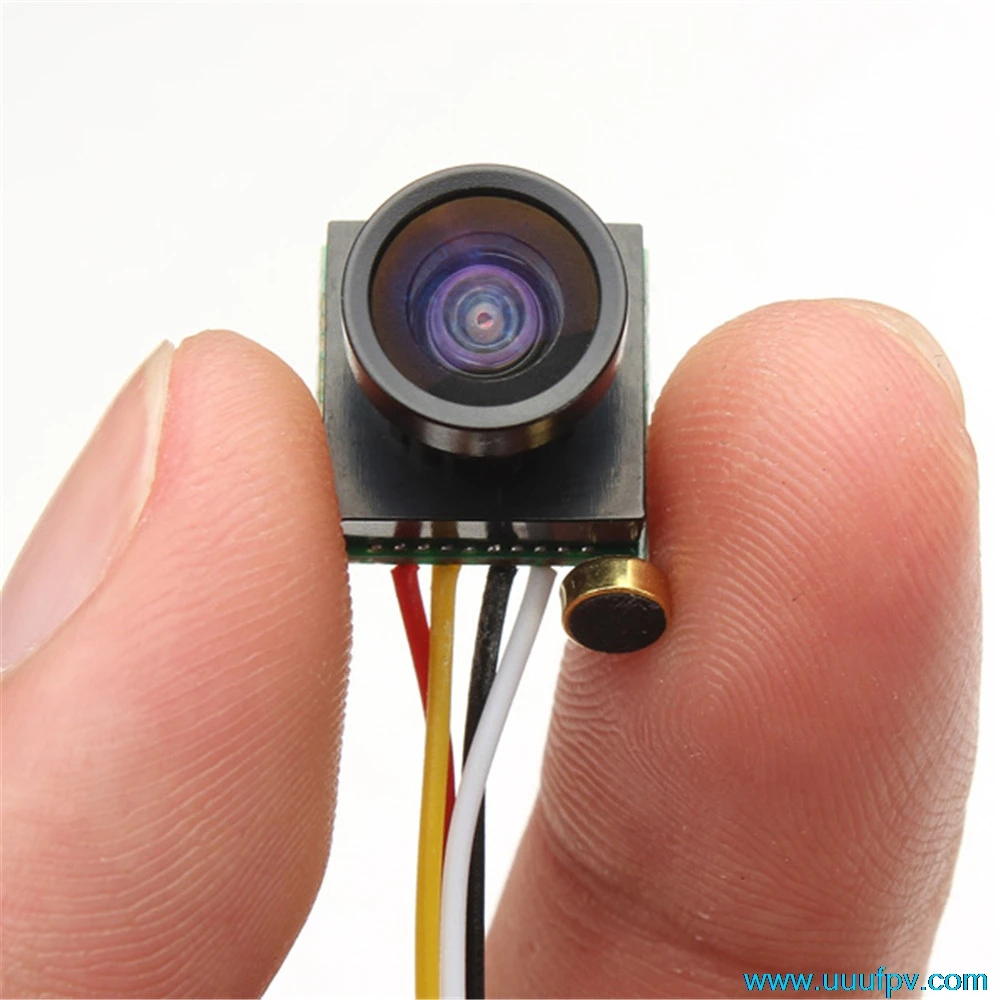 Мини камера FPV с аудио для гоночного дрона всего 7g 600TVL 170 градусов супер маленькая