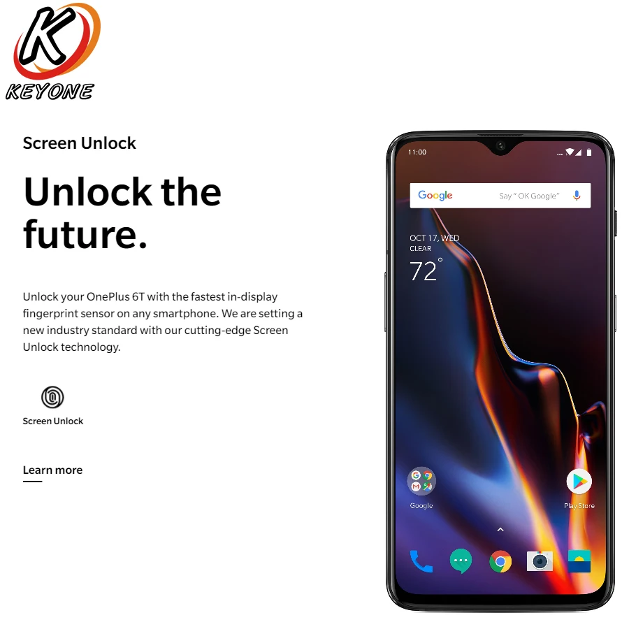 Новый Oneplus 6T 4G LTE мобильный телефон 6 41 &quot6 ГБ ОЗУ 128 Гб ПЗУ Восьмиядерный процессор