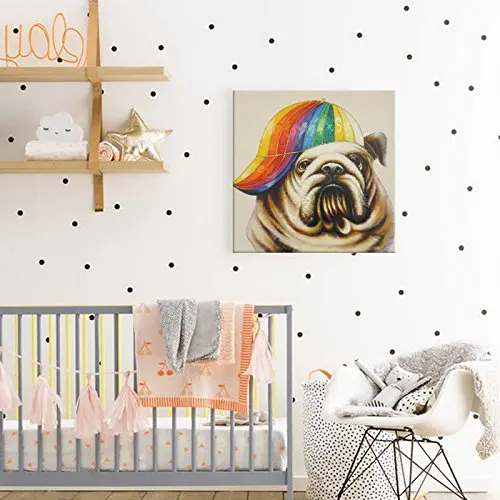 Ручная роспись c книги по искусству Ун животных картина маслом Забавный шапка для