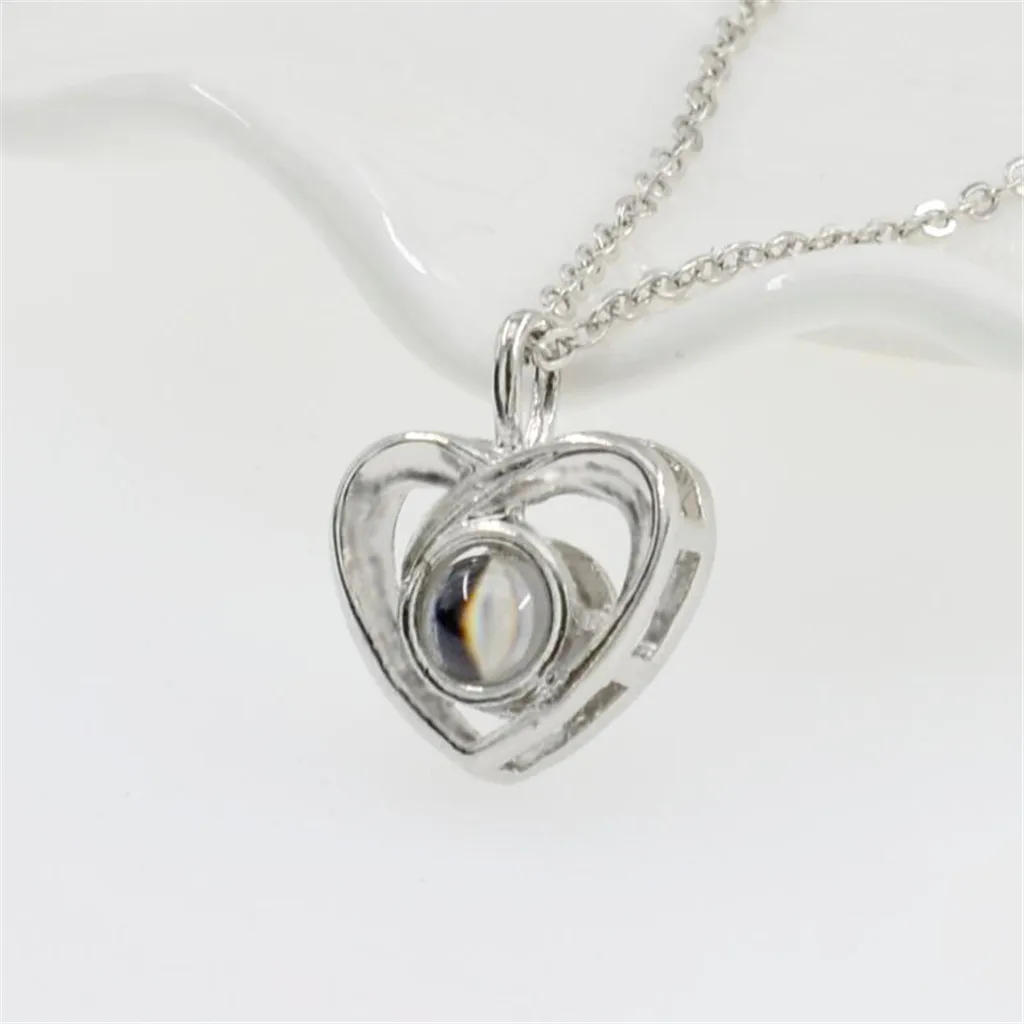 Стильное женское ожерелье с кулоном в форме сердца ювелирные изделия для девушек