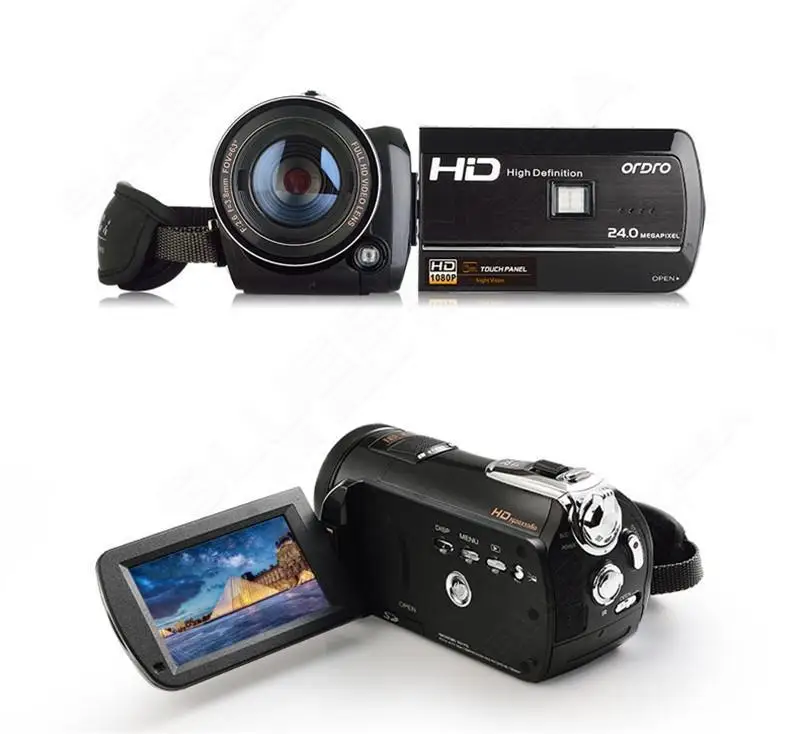 ORDRO HDV-D395 Full HD 1080 P 18X3 0 &quotсенсорный экран цифровая видеокамера + штатив фото камера