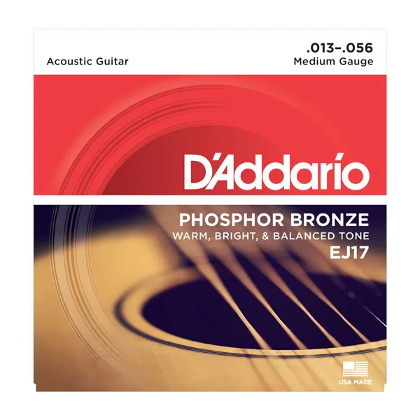 D'addario ФОСФОРНЫЕ бронзовые гитарные струны EJ15 EJ16 EJ17 EJ26